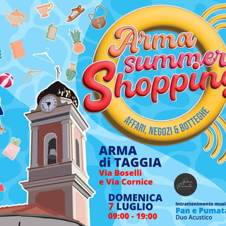 ‘Arma summer shopping’: domenica 7 luglio l’evento di Confartigianato nelle vie centrali di Arma di Taggia