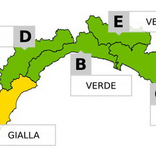 Maltempo sul Ponente: scatta nuovamente l'allerta gialla, in arrivo piogge e nevicate sopra i 1.000 metri