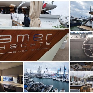 I cinquant'anni di Amer Yachts con due novità assolute al Salone Nautico Internazionale di Genova (Foto e Video)