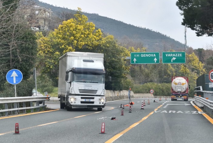 Autostrade: entro questa sera sarà eliminato lo scambio di carreggiata dopo Albenga