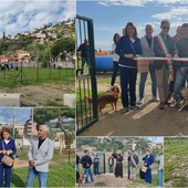 Nuova area cani nell’ex campo sportivo, Bordighera inaugura “Arziglia Bau” (Foto e video)