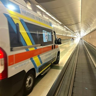 Sanremo: anziano cade sui tapis roulant della stazione, trasportato in ospedale (Foto9