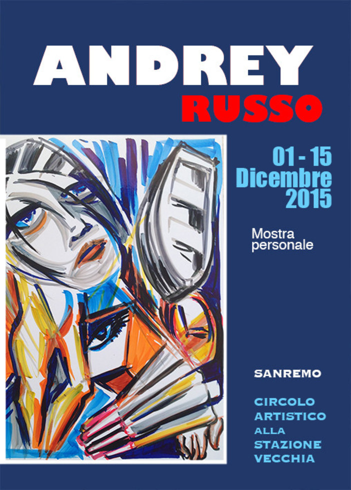 Sanremo: fino al 15 Dicembre aperta la mostra del pittore Andrey Russo, artista internazionale