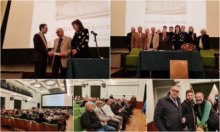 Bordighera consegna ad Augusto Venchi il XVII Parmurelu d’Oru (Foto e video)