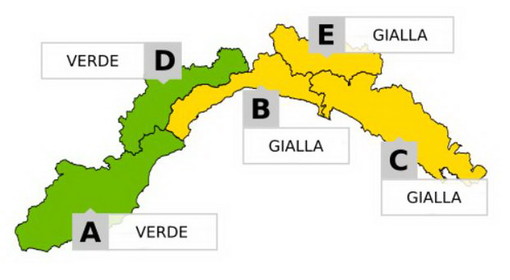 Maltempo e temporali in arrivo sulla Liguria: scatta l'allerta gialla ma solo per il Centro e per il Levante