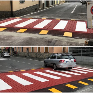 Sanremo: terminati i lavori per gli attraversamenti rialzati a Bussana e in via Legnano (foto)