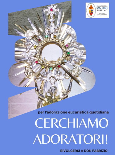 Sanremo: riprende all'Oratorio dell'Immacolata della parrocchia di San Siro l'Adorazione Eucaristica quotidiana