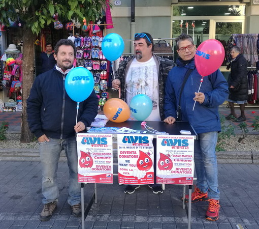 Diano Marina: sabato prossimo una giornata di donazione di sangue in corso Roma di fronte al Comune