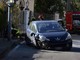Sanremo: fuga di gas in corso Inglesi, auto finisce contro un muro e trancia un tubo (Foto e Video)