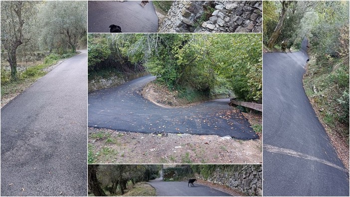 Nuovi asfalti a Olivetta San Michele, Biancheri: &quot;Conclusi i lavori sulla strada per Bossarè&quot; (Foto)