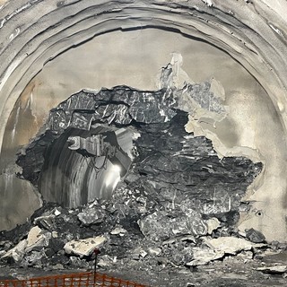 Colle di Tenda: è stato abbattuto il diaframma della nuova galleria del tunnel (Foto e Video)