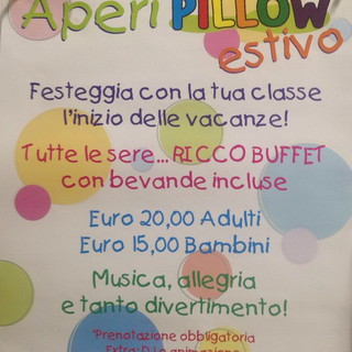 Taggia: da questa sera con 'AperiPillow' un luogo dove festeggiare la fine dell'anno scolastico