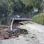 Uno dei danni causati dall'alluvione in Valle Argentina nel 2020