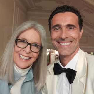 Adriano con Diane Keaton