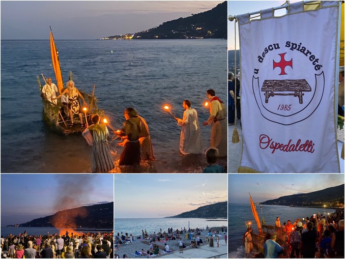 Ospedaletti: tutti in spiaggia ad aspettare San Giovanni, la tradizione si rinnova (gallery)