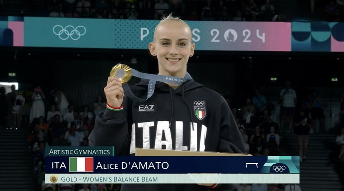 La Liguria sul tetto del mondo: Alice D’Amato è medaglia d’oro alle Olimpiadi nella ginnastica artistica