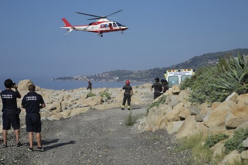 I soccorsi sul luogo della caduta