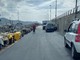 Sanremo: in attesa del restyling dopo tanti anni riasfaltata la strada del molo Sud al porto vecchio (Foto)