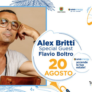 Un sabato di grande musica a Sanremo: sul palco di Pian di Nave arriva Alex Britti