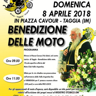 Taggia: domenica prossima in piazza Cavour torna l'appuntamento con la 'Benedizione delle Moto'