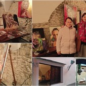A Vallecrosia alta il ‘cantun de l’artista’ ospita l’atelier di Barbara Trapani (Foto e video)