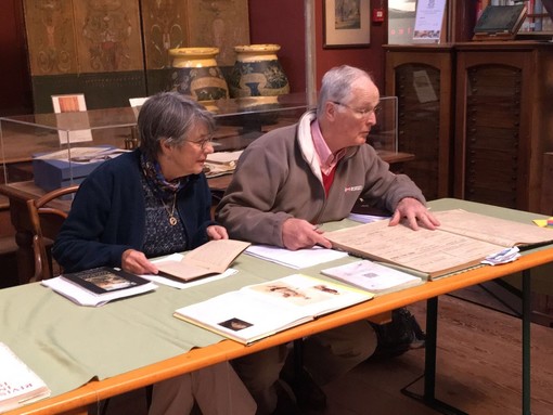 Marcus Bicknell e Valerie Lester al Museo “Clarence Bicknell” di Bordighera per la stesura della prima biografia ufficiale dello studioso