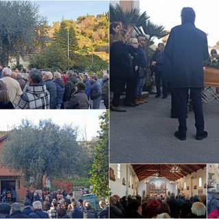 Bordighera, folla commossa dice addio a Rinaldo 'Puma' Gazzoni (Foto e video)