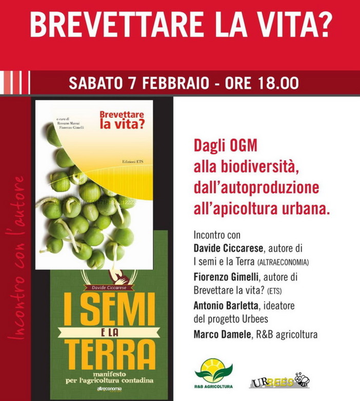 Bordighera: sabato prossimo alla libreria Mondadori un incontro per parlare di OGM e di biodiversità