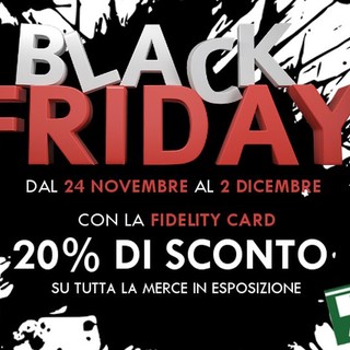 Da Benza di Sanremo il Black Friday vi aspetta da oggi e per tutta la prossima settimana con il 20% di sconto totale