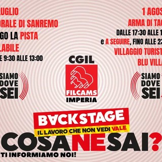 Oggi e domani ‘#Backstage’ fa tappa anche in provincia di Imperia: domani alla 'Fortezza'