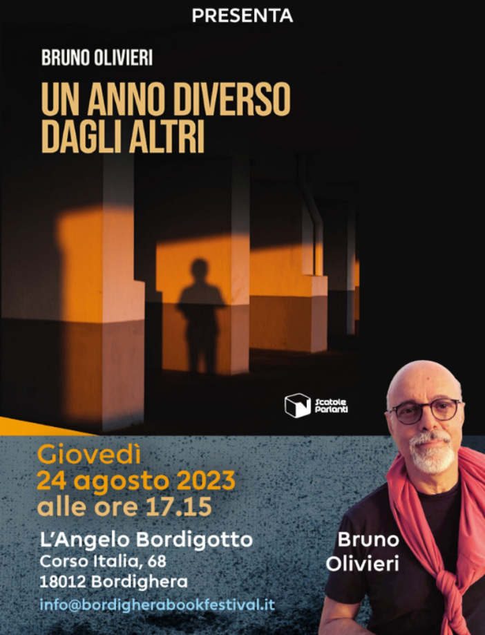 Bordighera Book Festival, Bruno Olivieri presenta &quot;Un anno diverso dagli altri&quot;
