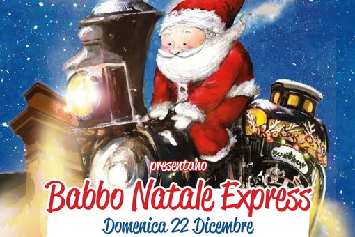 Tutto pronto per il 'Babbo Natale Express' che si fermerà domenica a Ventimiglia, Camporosso, Vallecrosia e Bordighera