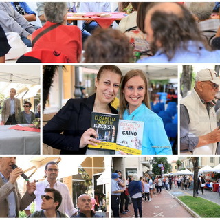 Bordighera: ultima giornata da 'tutto esaurito' per il Book Festival, corso Italia presa d'assalto dal pubblico (Foto)