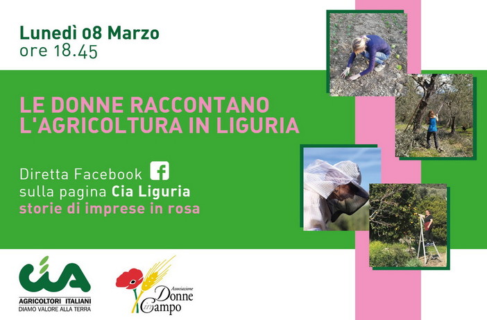 Per la festa della Donna, domani domande e risposte in diretta a cura di Cia Agricoltori Italiani Liguria