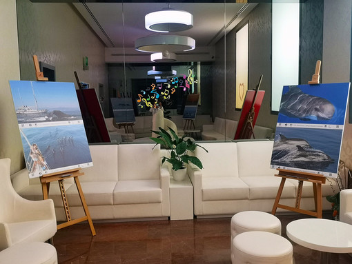 Le balene del Santuario dei Cetacei in mostra negli hotel di Sanremo (Foto)