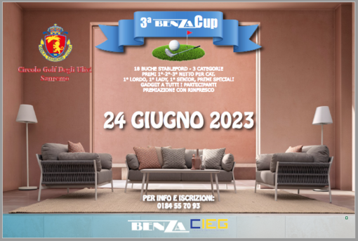 Al Circolo Golf degli Ulivi Sanremo la terza edizione del Benza Cup