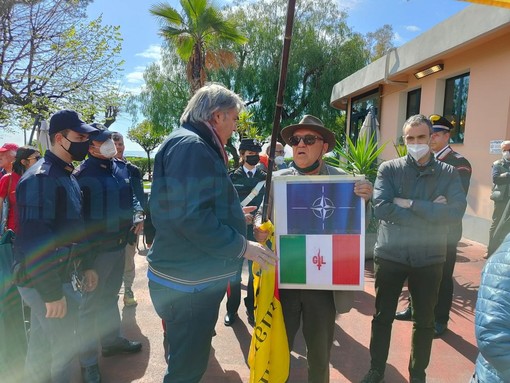 Imperia: respinto alle celebrazioni del 25 Aprile l'esponente dei Radicali Giampiero Buscaglia (Foto e Video)