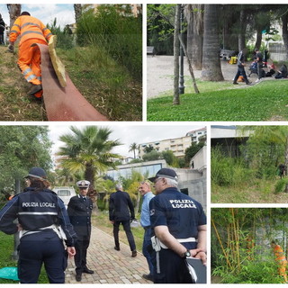 Sanremo: prima applicazione del 'Daspo Urbano', nuovo anfratto occupato dai clochard vicino alla stazione (Foto e Video)