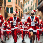 'Babbo Natale Run' al Poggio di Sanremo