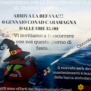 Imperia: sabato prossimo a Caramagna c'è 'Arriva la Befana!' con la Protezione Civile SS Trinità