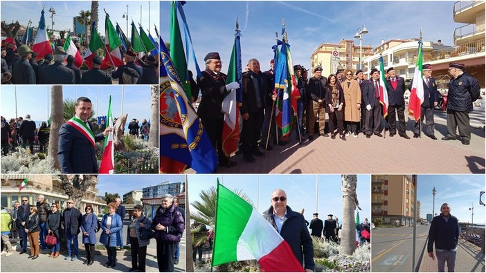 Vallecrosia celebra la Giornata nazionale della festa della bandiera (Foto e video)