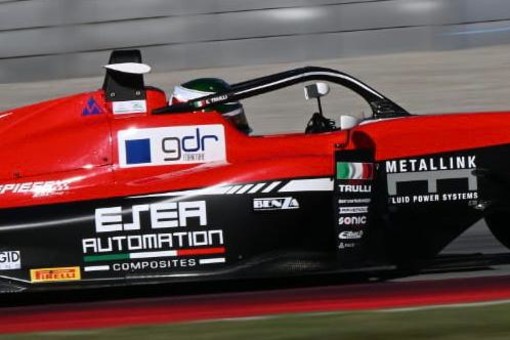 Enzo Trulli vince a Barcellona nell'Euroformula Open con la Dallara F320 Spiess di CryptoTower Racing Team