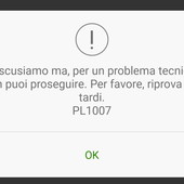 Il messaggio che appare ai clienti della San Paolo