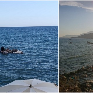 Ventimiglia, barca affonda davanti alle Calandre: momenti di terrore per i passeggeri (Foto)