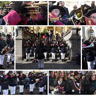 Sanremo: il fascino dei Bersaglieri incanta anche il Festival, i cappelli con le piume nelle vie della città dei fiori (Foto e Video)