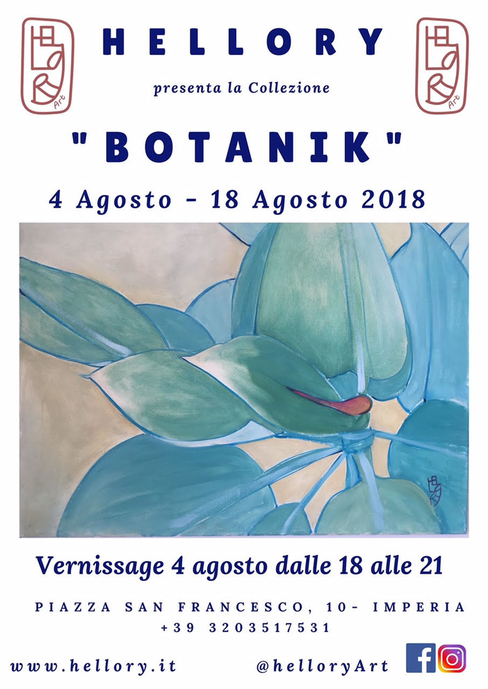 Imperia: Maria Nella Ponte, Hellory, ha inaugurato la mostra 'Botanik' e esporrà alla International Mini-Print Trienal 2018 di Tokyo