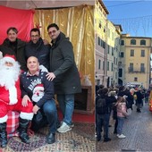 Babbo Natale arriva a Camporosso, grande festa in piazza Garibaldi (Foto)