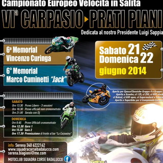 Motociclismo: nel prossimo fine settimana la 4a edizione della Carpasio-Prati Piani