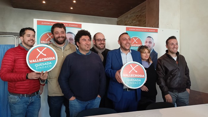 Verso le amministrative, Cristian Quesada si candida a sindaco di Vallecrosia (Foto e video)
