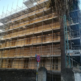 Il cantiere di Villa Mercede